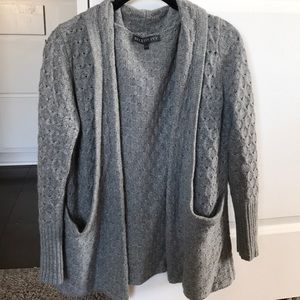 Brixon Ivy size small grey cable knit cardigan